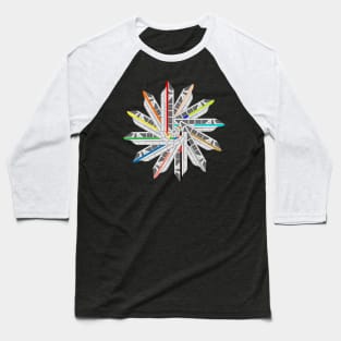 Monorail Color Wheel Baseball T-Shirt